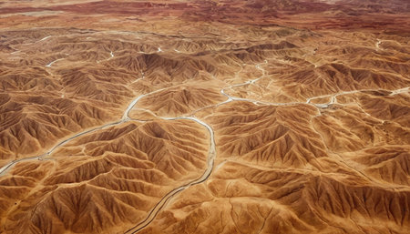 Aerial view of the desert of Namib Naukluft National Park in Namibiaの素材
