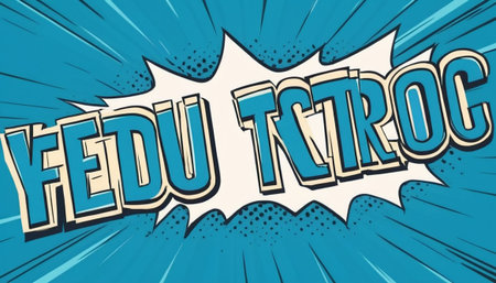 FEDU TO TORT - Comic book style word on abstract background.の素材