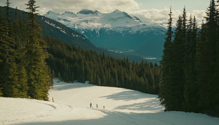 Snowy alpine landscape in the Canadian Rockies, Banff National Parkの素材