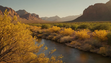 Colorado River in Capitol Reef National Park, United States of America.の素材