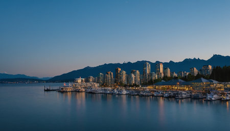 Vancouver cityscape, Vancouver, Americaの素材