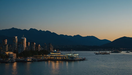 Vancouver cityscape, Vancouver, Americaの素材