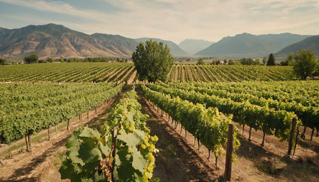 Vineyard in California, USA. Vineyards in California.の素材