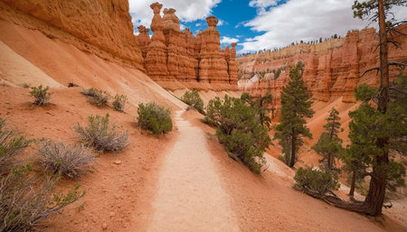 landscape on the bryce canyon in the united states of americaの素材