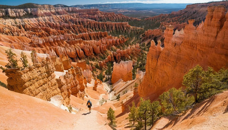 Hiking in Bryce Canyon National Park, Utah, United States.の素材