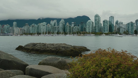 Vancouver cityscape, Vancouver, Americaの素材