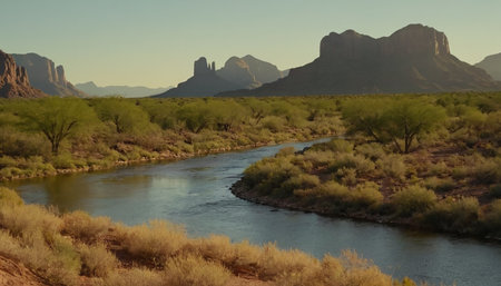 A panoramic view of the Red Rock Canyon in Sedona Arizonaの素材