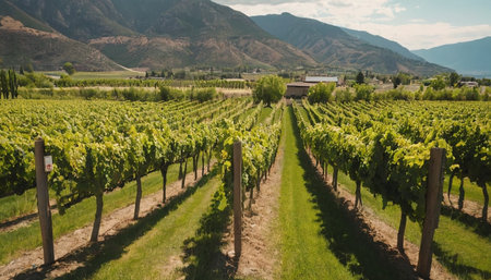 Vineyards in the south of Spain in the province of Granadaの素材