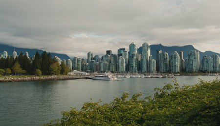 Vancouver cityscape, Vancouver, Americaの素材