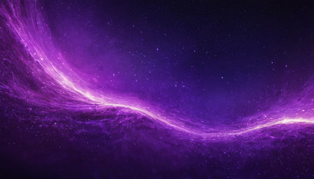 purple abstract space background with stars and nebula. 3d renderingの素材