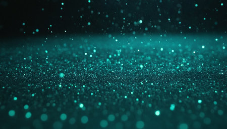 green glitter vintage lights background. defocused. bokeh.の素材