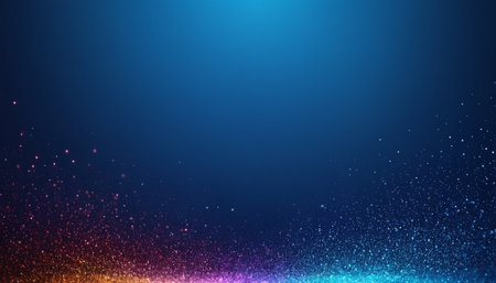 Abstract background with colorful bokeh lights. Vector Illustration.の素材