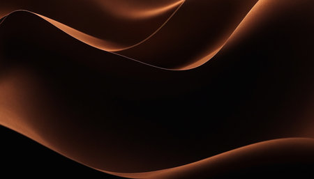 abstract brown background with smooth lines and waves, 3d renderの素材