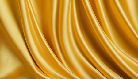 Smooth elegant golden silk or satin texture can use as background. Luxurious background designの素材