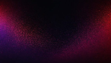 Abstract background with red, purple and black bokeh lights.の素材
