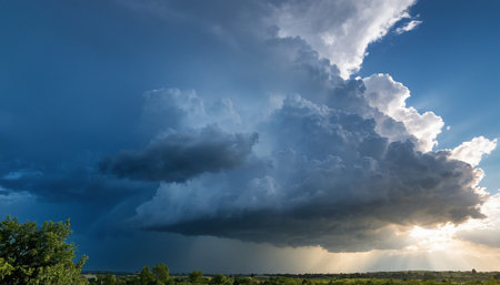 Prairie Storm Clouds ominous weather Saskatchewan Canada Geyser Riverの素材