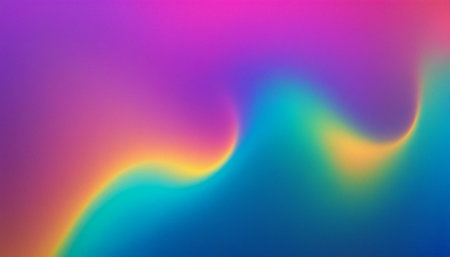 abstract background of rainbow colors with a beautiful smooth blend and waveの素材