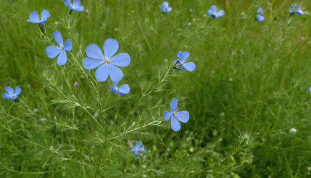 Flowering flax (Linum usitatissimum)の素材
