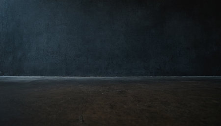 Concrete wall and floor background with copy space for text or imageの素材