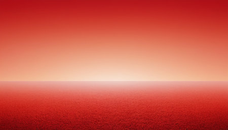 Red sunset over the sea with space for your text - abstract backgroundの素材