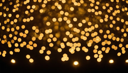 Abstract circular bokeh background of Christmaslight. Festive background.の素材