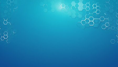 Abstract molecules medical background. Science and technology concept. Vector illustration.の素材