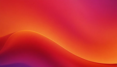 abstract background with smooth lines in red, orange and purple colorsの素材
