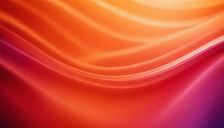 abstract background with smooth lines in orange and purple colors for designの素材