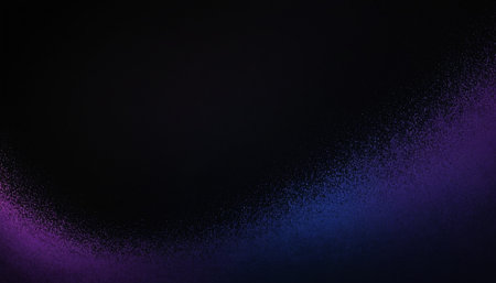 Abstract purple and blue background with glowing particles. Glowing particles.の素材