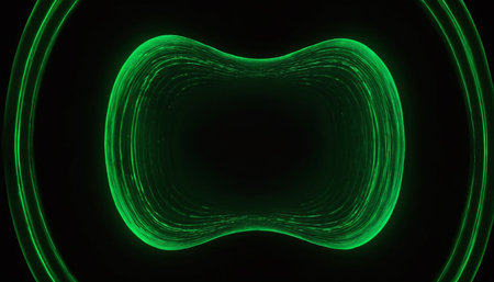 Glowing particles in space, computer generated abstract background, 3D renderingの素材