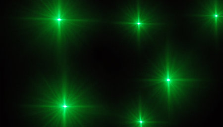 star with lens flare and bokeh effect made in 3d softwareの素材