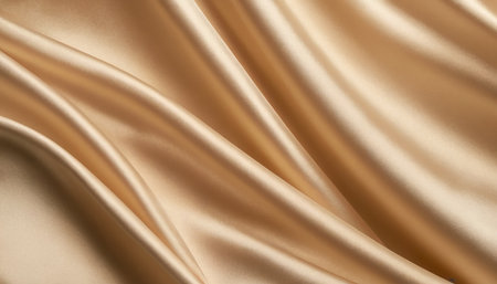 Smooth elegant golden silk can use as wedding background. In Sepia toned. Retro styleの素材