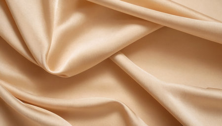 Smooth elegant golden silk can use as wedding background. In Sepia toned. Retro styleの素材