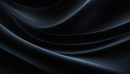 abstract background with smooth lines in black and white colors, computer generated imagesの素材