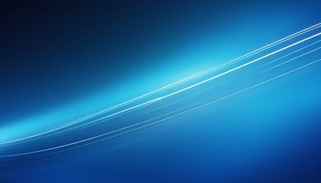 Abstract blue background with some smooth lines in it (see portfolio for more in this series)の素材