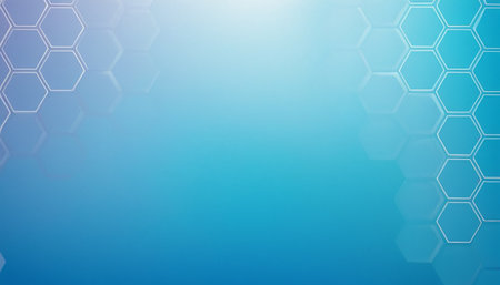 Abstract hexagon background. Technology and science concept. Vector illustration.の素材