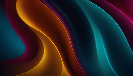 Colorful abstract background, 3d rendering. Computer digital drawing.の素材