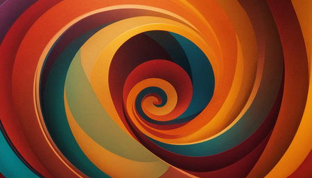 Abstract colorful spiral background. 3d rendering, 3d illustration.の素材