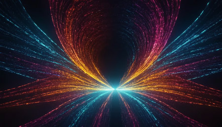 abstract fractal background a computer-generated 2D illustration, textureの素材