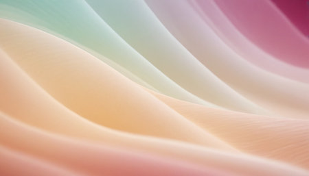 abstract background with smooth lines in pastel colors, rainbow colorsの素材