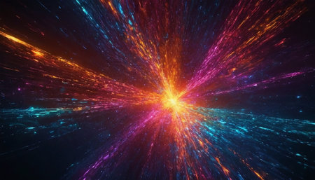 3D illustration of abstract fractal for creative design, art and entertainmentの素材