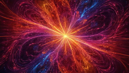 Abstract fractal. Fractal art background for creative design. Decoration for wallpaper, desktop, poster, cover booklet. Print for clothes, t-shirt. Creative illustration for designの素材