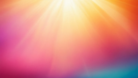 Sunbeams with lens flare. Abstract background and texture for design.の素材