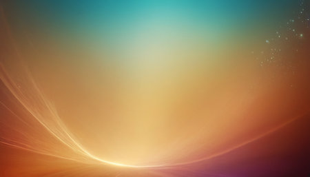abstract background with smooth lines and curves in orange and blue colorsの素材
