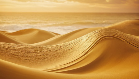 Golden sand dunes of Maspalomas, Gran Canaria, Canary Islands, Spainの素材