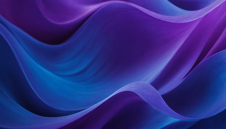 abstract background with blue and purple curvy curved lines in itの素材