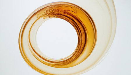 Coffee in a glass on a white background close-upの素材