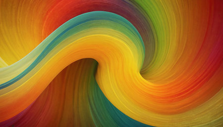 abstract rainbow background with some smooth lines in it (see portfolio for more in this series)の素材