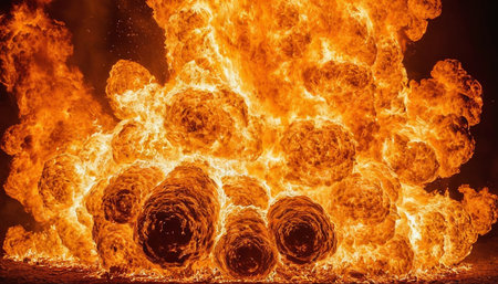 blaze fire flame texture background - close up of fire flame textureの素材