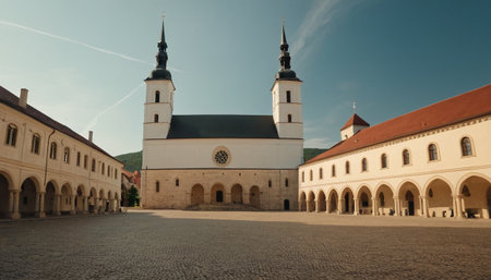 Medieval castle in Cesky Krumlov, Czech Republicの素材